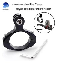 Aluminum alloy Bike Clamp Bicycle Handlebar Mount Holder Adapter for GoPro/SJCam/YI  อะแดปเตอร์อลูมิเนียมยึดจักรยาน Handlebar จักรยานภูเขาถือ สำหรับ GoPro/SJCam/YI