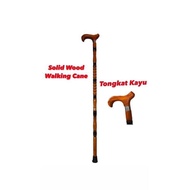 READY STOCK 🔥 Tongkat Kayu Penyokong Orang Tua Wooden Walking Stick Walking Cane