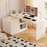 Desk Integrated Office Computer Desk Desk Combination Bookshelf Bedroom Retractable Table Paint Corn
