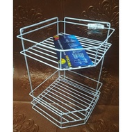 2-Tier UNICORN Corner Shelf Multipurpose Shelf/ Plate Shelf/ Bathroom Shelf/