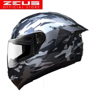 STOCK CLEARANCE -ZEUS GJ-811 MATT BLACK /AL58 SILVER WITH SPOILER FULL FACE HELMET