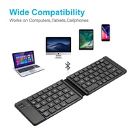 Portable Light-Handy Mini Wireless Bluetooth Folding Keyboard,Foldable Wireless Keypad for IOS/Andro