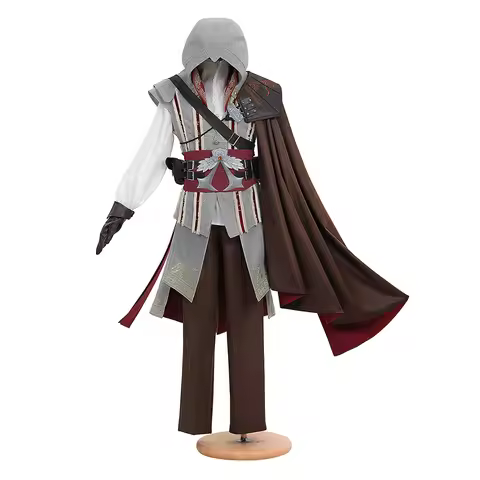 Ezio Cosplay Costume New Ezio Battle Suit Game Outfit Adult Man Halloween Carnival Party Comic Con R