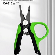OAG12W Lure Pliers, Blades Titanium Coating Multi-Function Pliers, Mini Retractable Clip Set 420 Sta