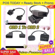 OBD 1 To OBD 2 Socket OBD Meter connector 22PIN 16 PIN Convertor Adapter Cable toyota nissan scanner