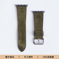 สายนาฬิกาหนังแท้ Apple Watch S11 ด้านล่างด้านหน้าแบบด้าน สายนาฬิกาหนังแท้ Pueblo สำหรับ Apple Watch 