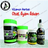 KHUN MOBB NOMOR 2 SUKRON BIN CHIP PAI 1 BOTOL VITAMIN HERBAL OBAT AYAM ADUAN DAN BURUNG MERPATI BALA