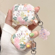 Cute Floral Transparent Soft AirPods Case for AirPods 1, AirPods 2, AirPods 3, AirPods 4, AirPods Pr