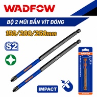 1 Wadfow premium screwdriver bit 150-250mm long, super hard S2 steel screwdriver bit, PH2 screw head