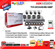 HIKVISION CCTV PACKAGE 5MP 8 CAMERAS TURBO HD CCTV PACKAGE 8 CHANNEL TVI-8CH4D4B-5MP