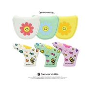 Seven Hills Flower Series Putter Cover Straight Mallet Half Moon お 스 露机 露 通 通菜