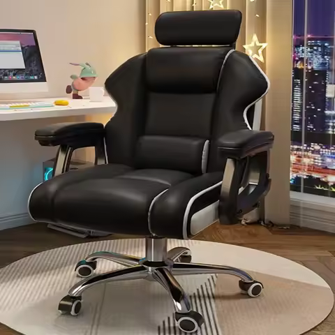 Kawaii Gaming Office Chair Swivel Vanity Waiting Ergonomic Office Chair
