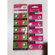 10 Pcs AG4/LR626H/377A Alkaline Battery
