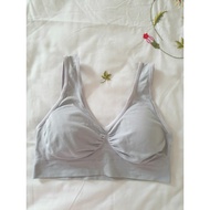 Si workout bra size L 85 B gray elastic wool