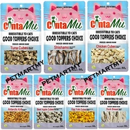 CintaMu Cat Freeze Dried Raw 50g Cat Treats Good Topper Shishamo Tuna Salmon Chicken Cubes Cheese Cu