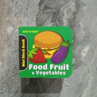 MINI BLOCK BOOK -(FOOD,FRUIT & VEGETABLES)