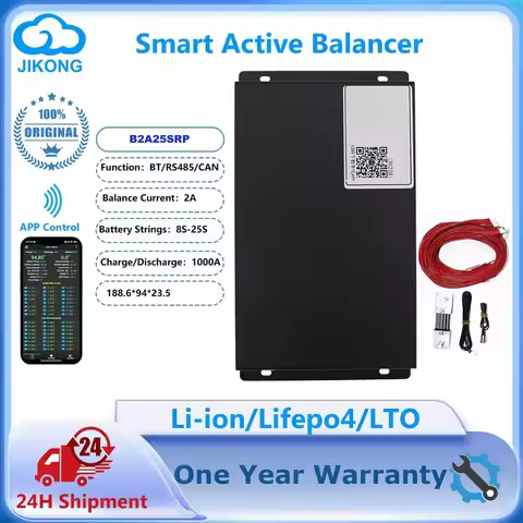 JKBMS Equalizer B2A25SRP 2A Active Balance 8S 12S 20S 25S LiFePo4 Li-ion LTO Battery 1000A Charge Pr