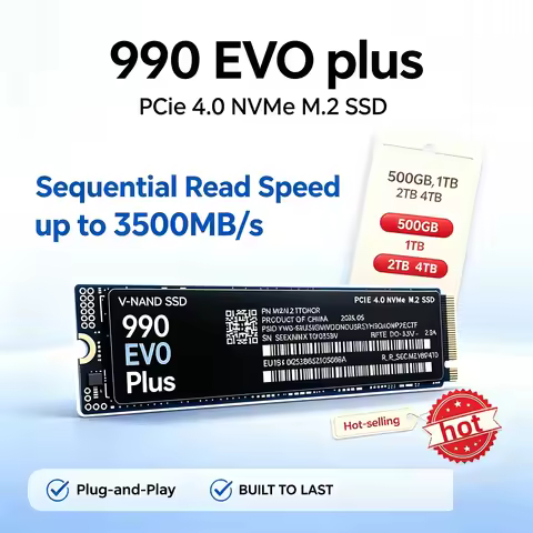 Up to 3500MB/s SSD 990 EVO Plus M.2 NVMe 500GB 1TB 2TB 4TB PCIe 4.0 Performance Beast Gaming PS5 Lap
