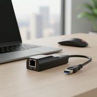 USB 3.01000Mbps RJ45  Penyesuai USB 3.0 Gigabit Ethernet 1000Mbps RJ45 LAN