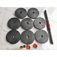 20kg empty barbell cover set without filling barbell barbell set