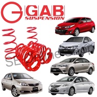 Original GAB Sport Spring Toyota Vios NCP42,Vios NCP93,Vios NCP150,Vios NCP151,Yaris 2019-2021 Lower