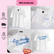 ( Genuine ) New Era LA Dodgers White Ruffled Embroidered T-Shirt | MM Authentic |