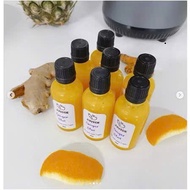 Combo 30ml Transparent Ginger Shot Glass Bottle for Ginger Shot Ginger Juice, Detox