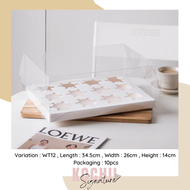 KOCHII 10pcs 4/6/12 Cavity Transparent Cupcake Packaging Box / Gift Packaging Box / Kotak Cupcake