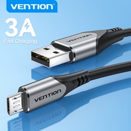 Vention 3A Micro USB Fast Charging Cable Data Cable for Android Mobile Phone Nylon Braided Type C Ca