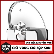 Pot lid shelf with ecoco sticker