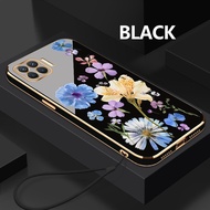 Case For OPPO A93 A94 A95 A96 4G A96 5G A98 Flower Beautifulbiru Drop Resistant Casing