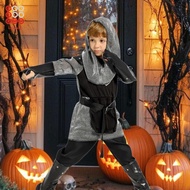 [Lovoski] Knight Costume for Kids Medieval Boys Costume Cosplay Set with Accessories Polyester Suita