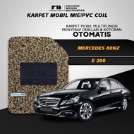 Royal Mart - Mercedes Benz E 200 Car Carpet Without Luggage/Premium Vermicelli Noodle Carpet Anti Slip PVC Mat Car Interior Accessories