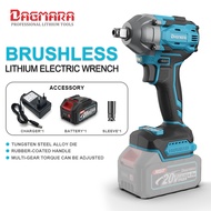 DAGMARA DIW02-280 QN20 Cordless Impact Wrench, 280N.m, 4.0Ah Li-ion Battery, 1Pcs Driver Sockets, 1*