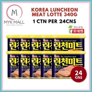 Korea Lotte Luncheon Meat 340G x 24 cans
