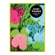 美國galison 藝術拼圖卡片/ Andy Warhol Flowers