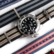 Omega 007 Omega 007 Nylon Canvas Flat Direct Pin Buckle Original Factory Seahorse 300 Ghost Party Sp