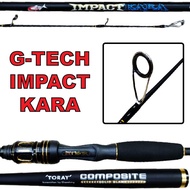 NINJA - G-TECH Impact Kara Fishing Rod 5'8 6' 6'3 6'6 6'9 Light Action Medium Light Action Spinning Rod Joran Gtech