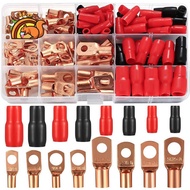 Tube Cable Lug Set Pipe Cable Lug Kit Bolt Hole Tinned Copper Terminals, Crimp Connector, Cable Lug 