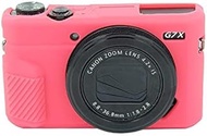 Hbin Soft Silicone Protective Case for Canon EOS G7 X Mark II Hbin (Color : Rose Red)