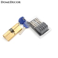 DomeDecor 75Mm 37.5/37.5 Brass Key Xi Lanh Cửa Khóa Thùng Cao An Ninh Chống Snap Khóa