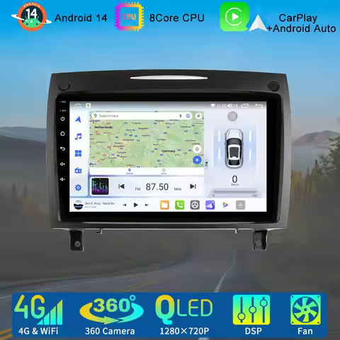 For Mercedes-Benz SLK-Class R171 2004 - 2011 SLK-200/280/300/350/55 AMG Android All In One Car Radio