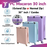 Jtravel 30” inch PC Material Luggage Extend Zip Combo Cold-resistant to minus 40 degrees 30寸扩展 行李箱 C