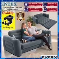 INTEX 66552 (NP242) Pull-Out Sofa Inflatable Sofa Bed Double Square Foldable Multifunctional Comfort