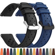 Tropical Silicone Strap Quick Release Watch Band 18mm 20mm 22mm Rubber Tropic Strap Smart Watch Strap for Oris Seiko Citizen