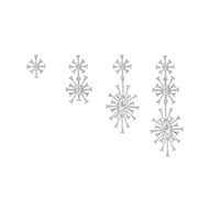 Glintz Snow Stella 4 ways Earrings ต่างหูระย้าเงินแท้ ฝังด้วย cubic zirconia ใส่ได้ 4 แบบ ยาว 5.3cm
