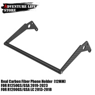 For BMW R1200GS R1250GS LC Adventure R 1200 1250 GS ADV 12MM GPS Phone Navigation Bracket Carbon Fib