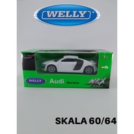 Welly Nex Diecast 60 Scale Audi R8 White