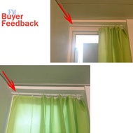 Adjustable Curtain Rod Metal Extendable Shower Curtain Rod Telescopic Poles Bathroom Household Hanger Rods Wardrobe Organizer