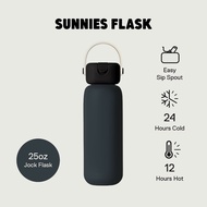 Sunnies Flask 25oz Robo Flask in Jock (Insulated Sip Straw Water Tumbler for Hot and Cold)